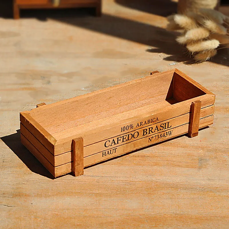 Прямая поставка модные деревянные садовые Цветочные растения горшок ящик