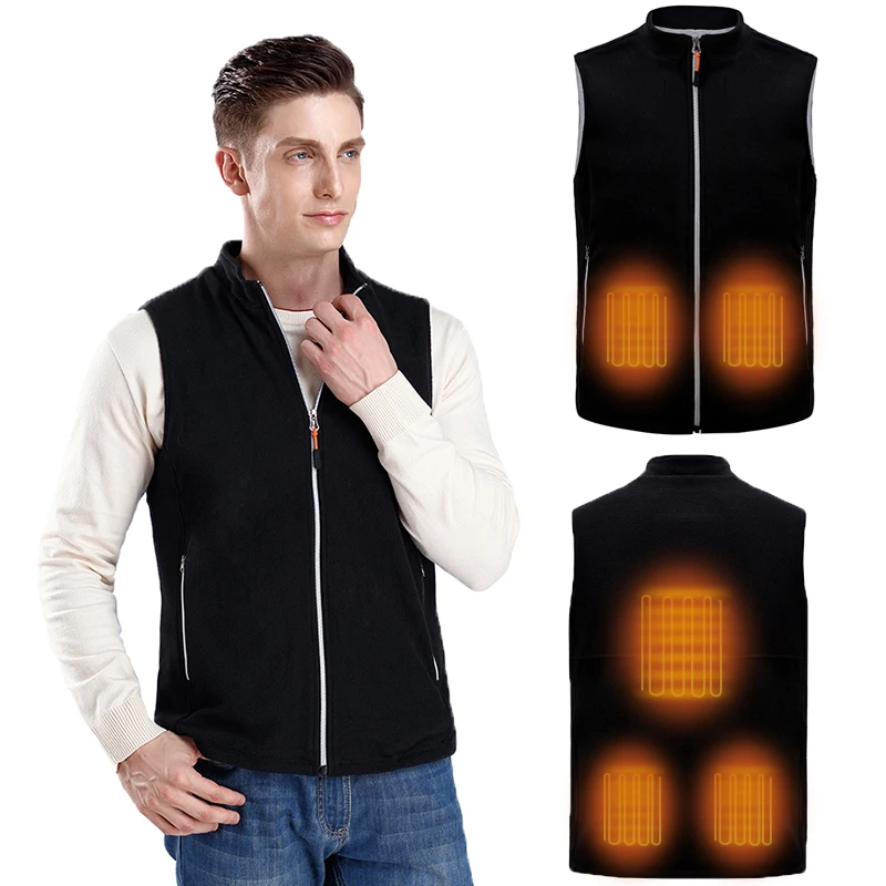 ZYNNEVA Outdoor Heated Vest Winter USB Smart Heating Jacket Electric Men Women Couple Waistcoat Heat Hiking Clothing GC1126 | Спорт и