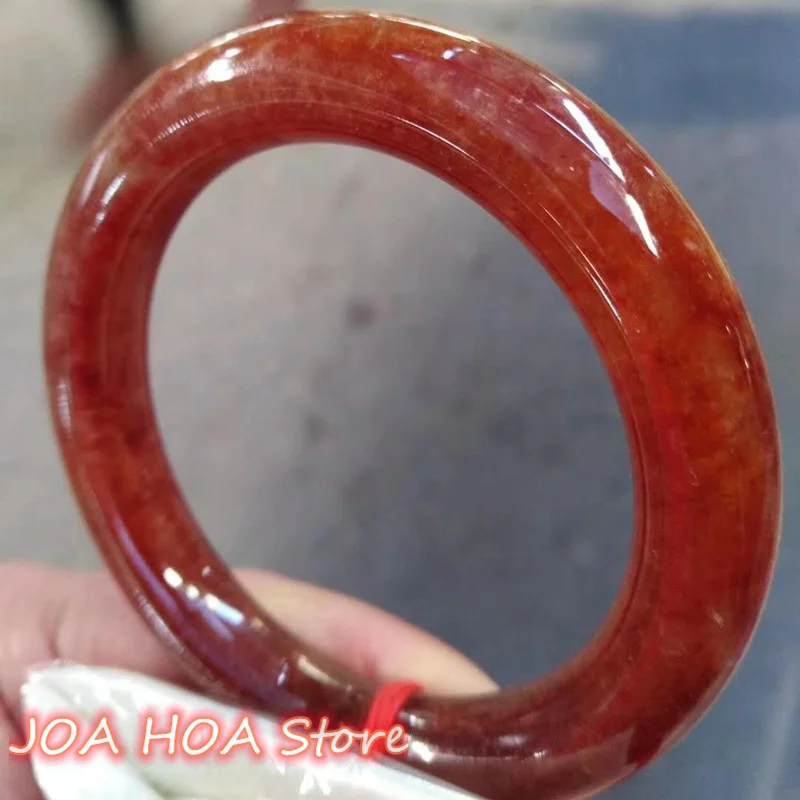 Новый браслет из натурального нефрита ручная работа резной красного на удачу