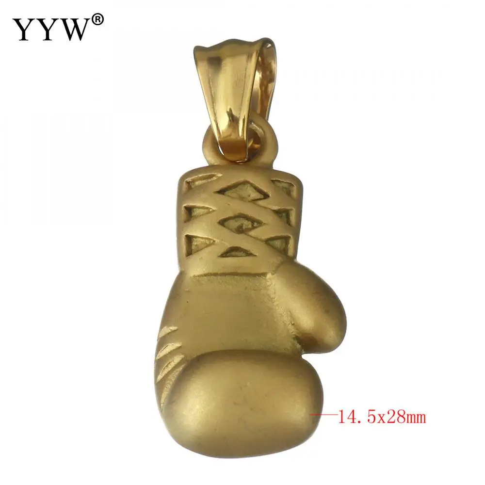 Шикарные боксерские перчатки кулон для ожерелья из нержавеющей стали