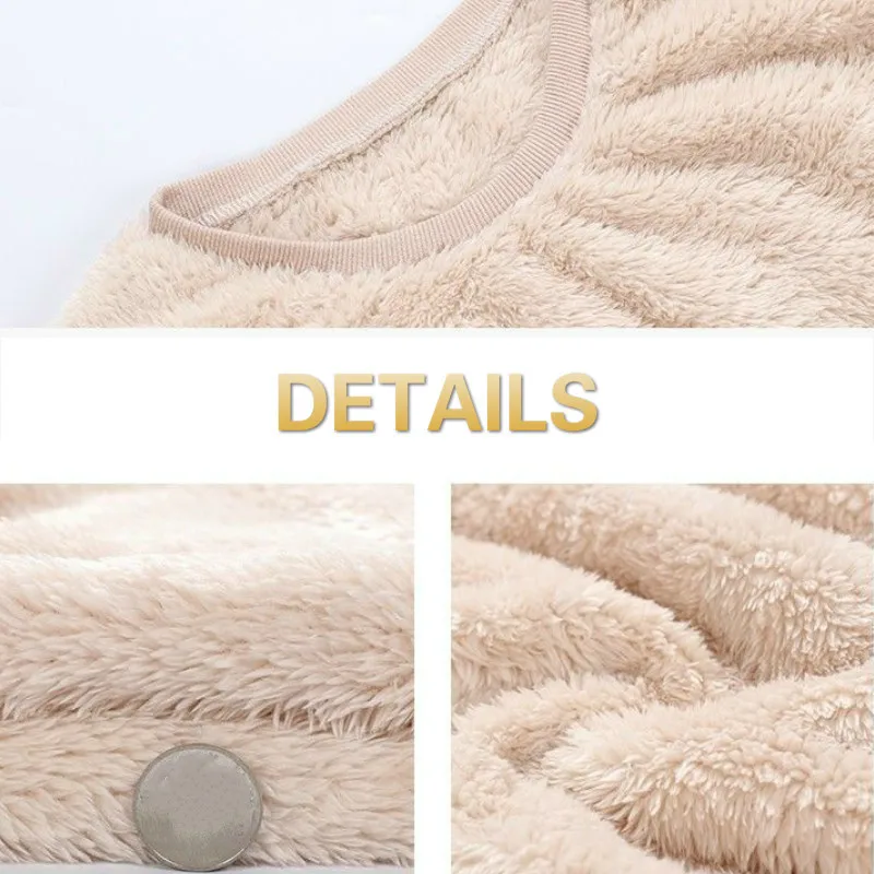 

Women Pajama Sets Flannel Warm O-neck Collar Simple Homewear Female Plus Velvet Thicker All-match Sweet Tender Korean Style New
