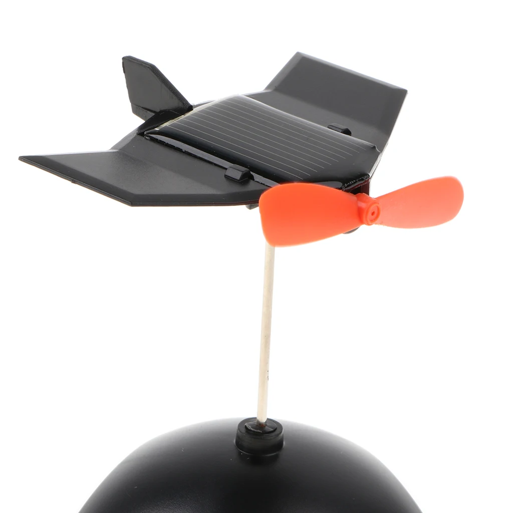 

Creative Solar Powered Propeller Rotating Plane Model Toy Auto Car