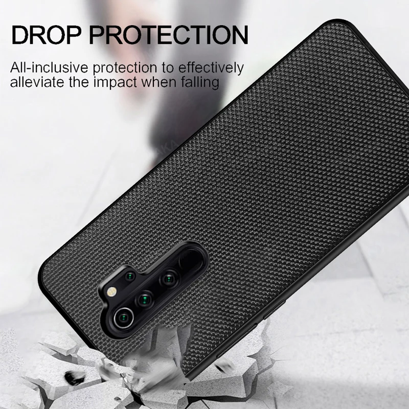 

Nylon Capa for Redmi Note 8 Pro Case for Xiaomi Mi 9T Poco F2 Pro X2 Back Case for REdmi K20 K30 Pocophone Poco F2 Pro Full Case