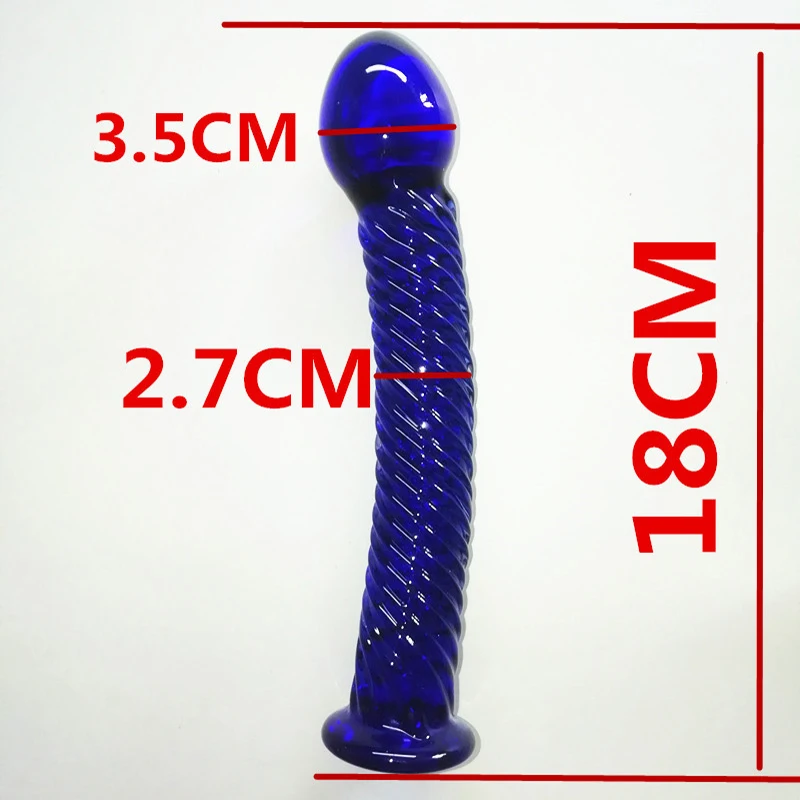 Анальный стеклянный фаллоимитатор интимные игрушки для женщин пенис