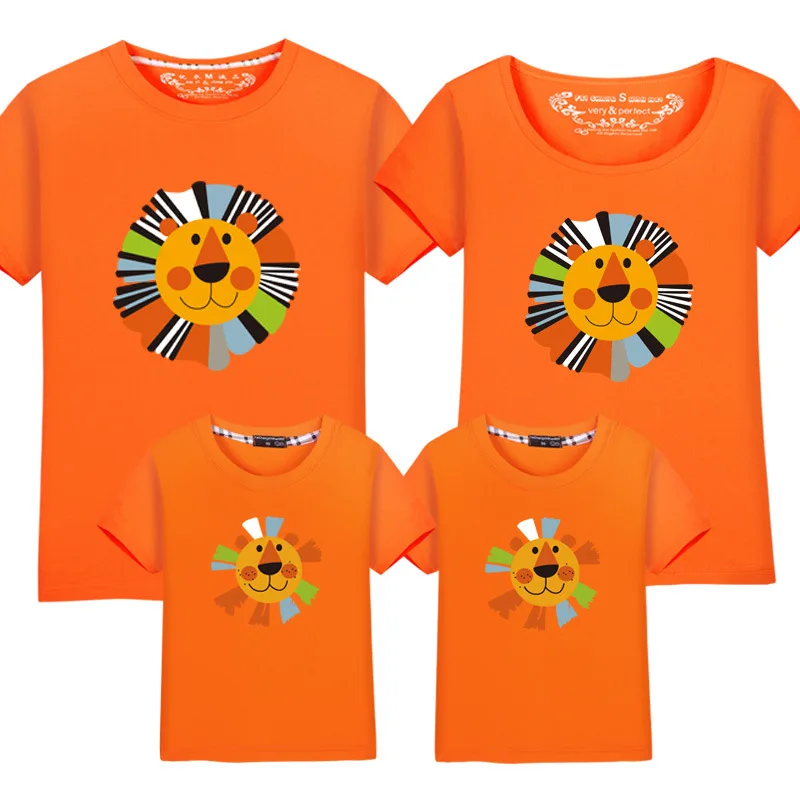 Daddy Mom Baby Clothes Summer Style Family Look Mother Son Mama E Hija Girls Cartoon Shirt Korea Harajuku T-shirt Boys Cotton | Мать и