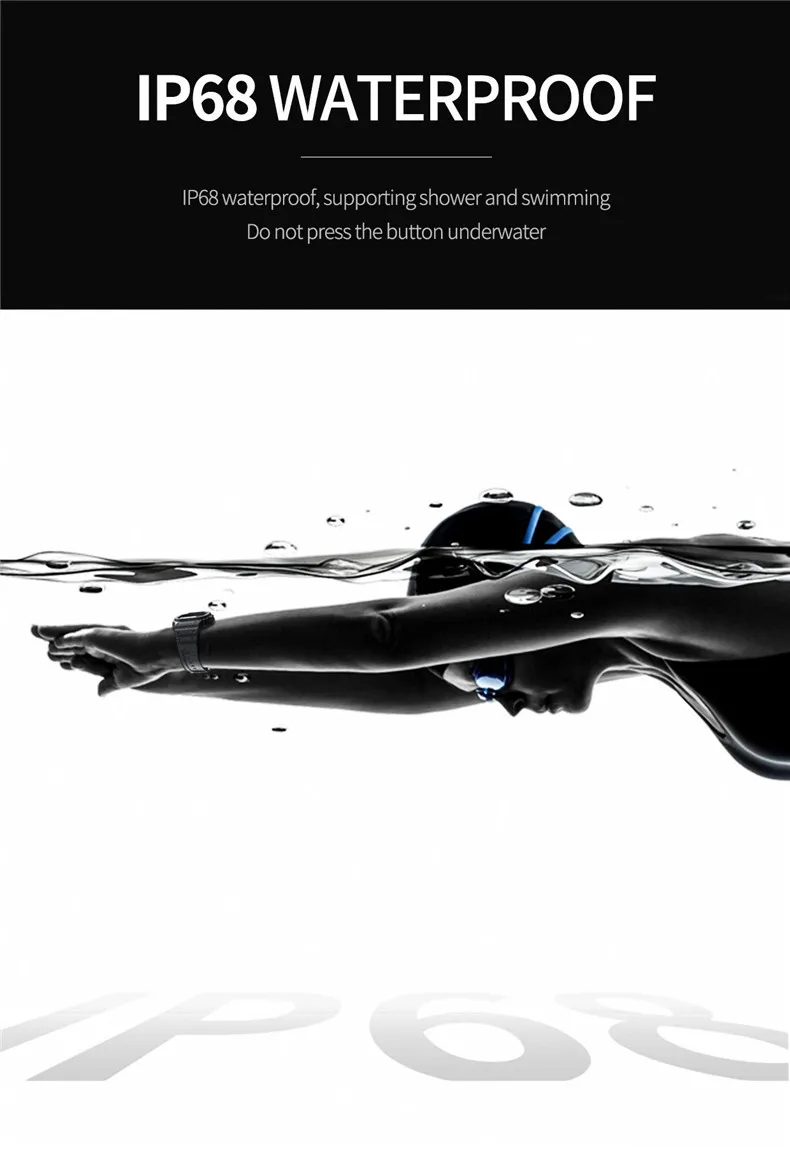 

LOKMAT Ocean Smart Watch Men Fitness Tracker Blood Pressure Message Push Heart Rate Monitor Clock Smartwatch Women For Android