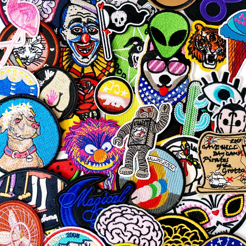 Тканевые значки сделай сам с забавным котом декоративные железные нашивки для