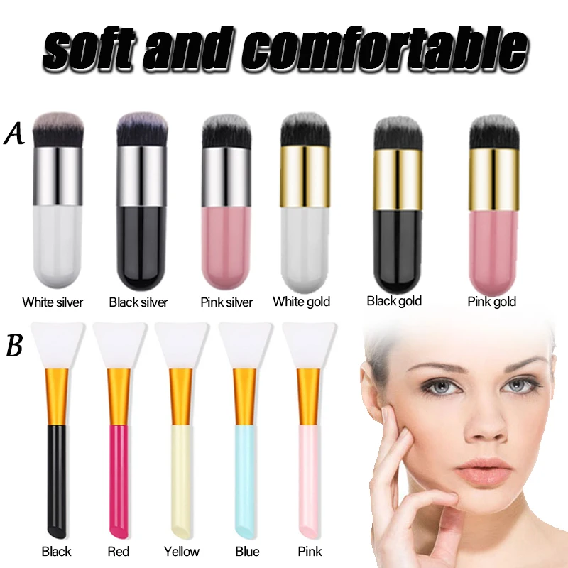 

High Quality Multiple Colour Face Professional Makeup Brushes & Tools Foundation Cosmetic Brushes Face Blush Brush Face Brushes