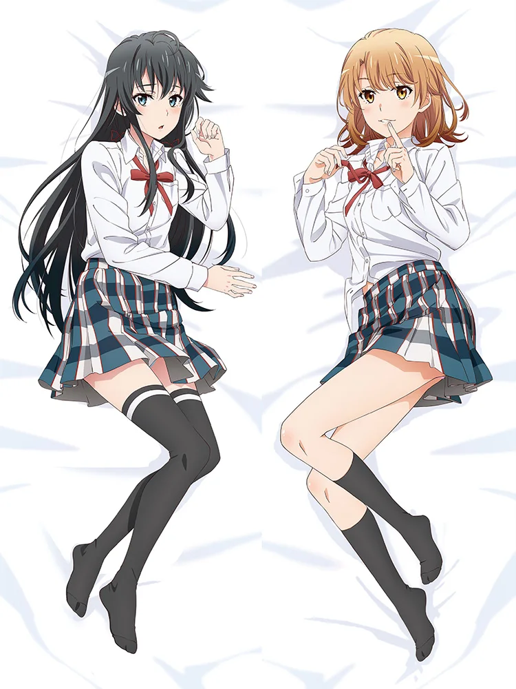

Dakimakura Anime Yukinoshita Yukino Isshiki Iroha My Teen Romantic Comedy SNAFU Pillowcase Life Size Body Pillow Cover