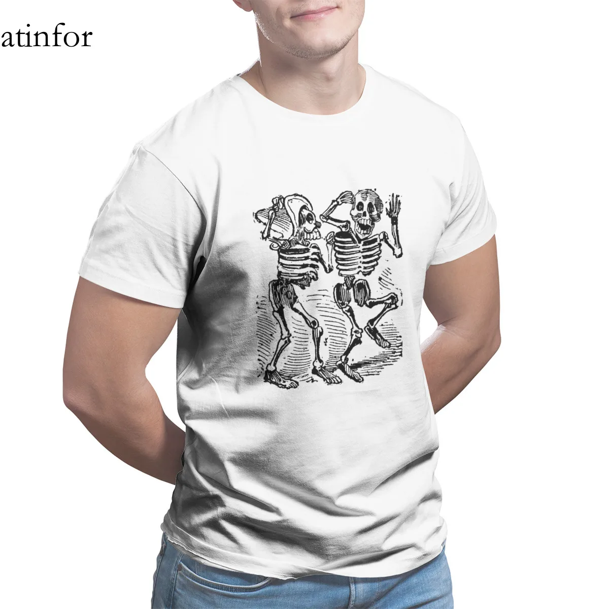 

Happy Calaveras Mexico's Day of the Dead T-Shirt Essentials Custom Games Graphic 4XL 5XL 6XL Plus Size Clothing 25456