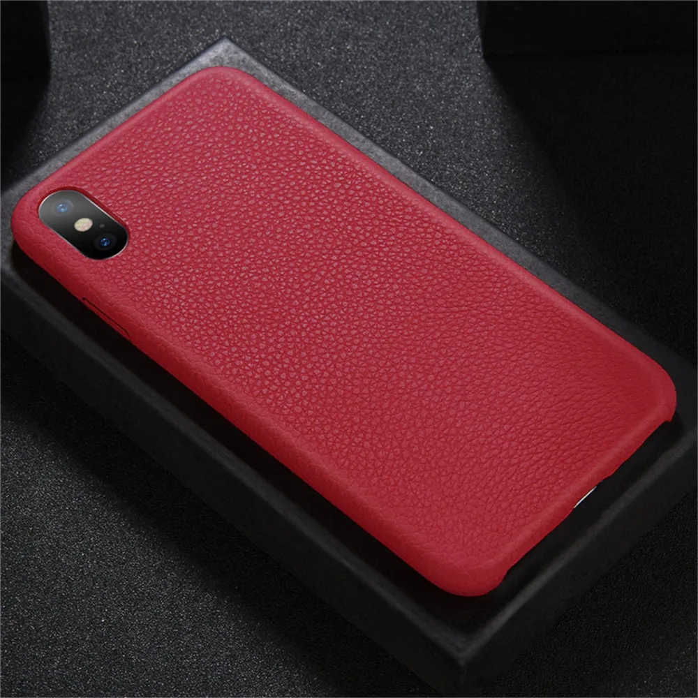 Lovebay Телефон чехол для iPhone 6 7 8 Plus роскошный бизнес матовый мягкий PU для iPhone X XR XS Max Противоударный задняя крышка Чехлы подарок