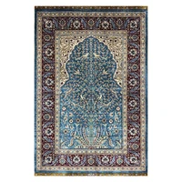 Tree of Life Rug Hand Weave Tapestry Carpet Decation Wall Room Size 2.1x3.1 Foot