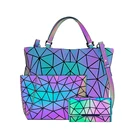 Светящаяся сумка bao, сумки с геометрическим рисунком для женщин, 2021, комплект стеганых сумок на плечо, складные сумки-тоуты, женские сумки, женская сумка