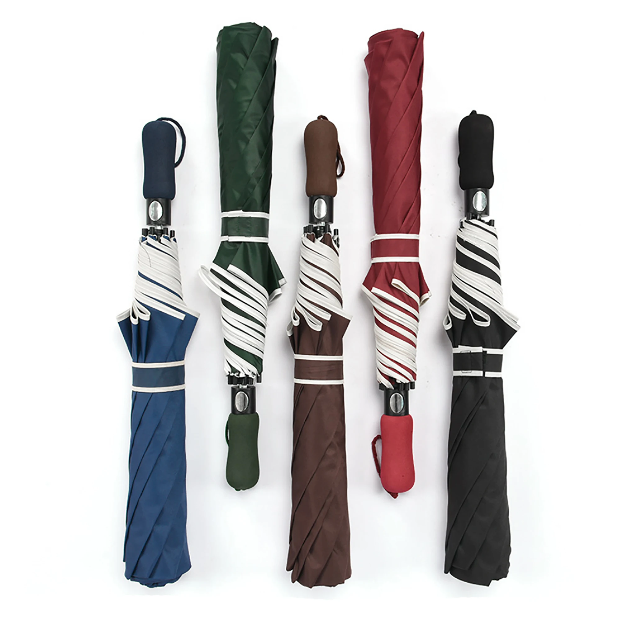 Полностью автоматический большой зонт для гольфа складной от дождя и ветра