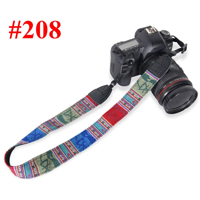 208 Мягкий ремешок для камеры Dslr кружевной винтажный плечевой ремень для шеи классический ретро ремень для Canon Nikon sony dslr плечевой ремешок для камеры - Цвет: 208