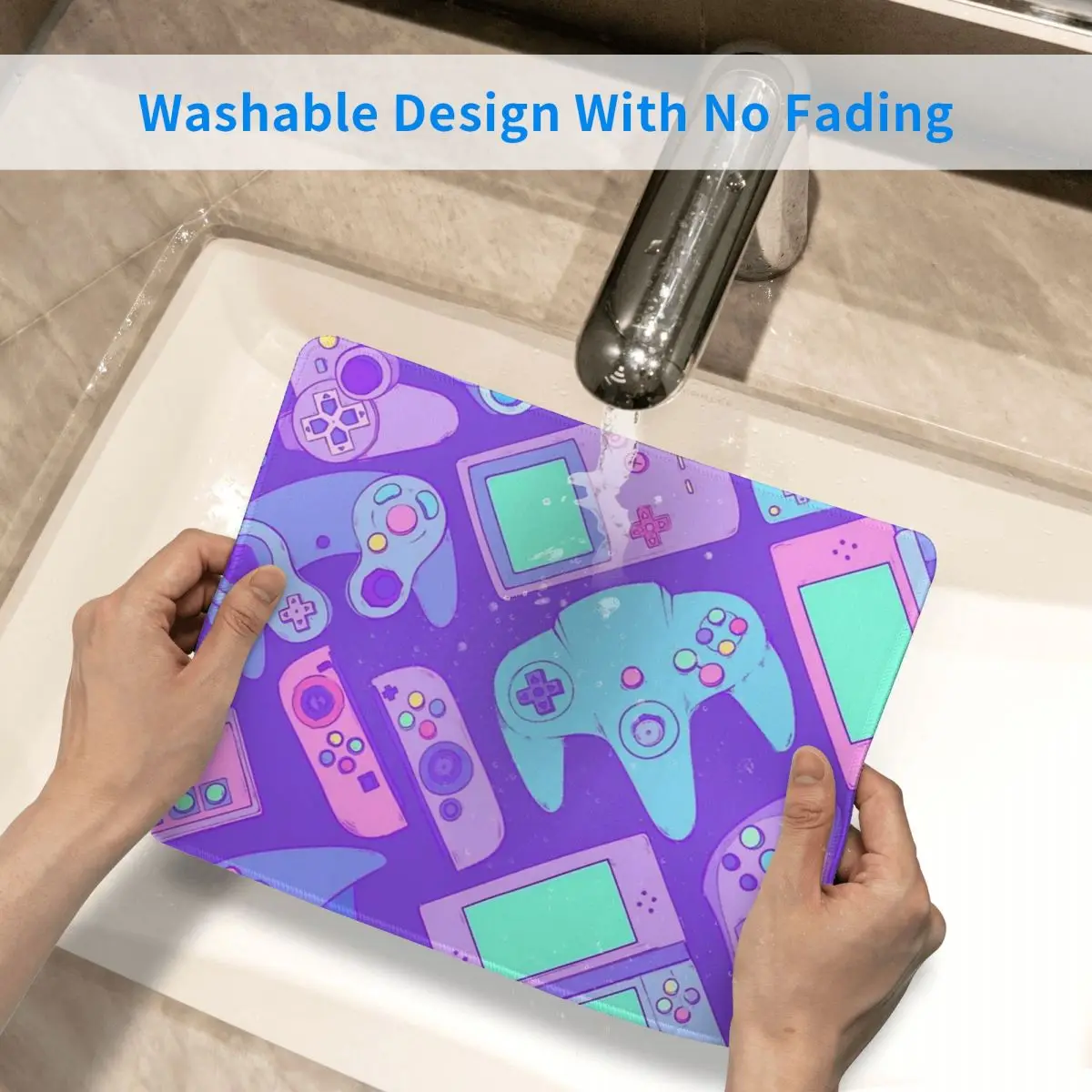 

Video Game Controllers Crazy Mouse Pad Waterproof Desk Mat Pads Natural Rubber PC Table Decoration Cover