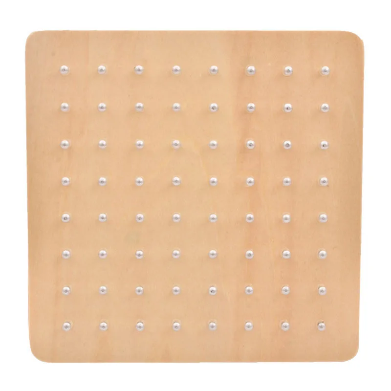 

Montessori Baby Creative Toy Graphics Rubber Tie Nail Boards with Cards Childhood Education Preschool Kids