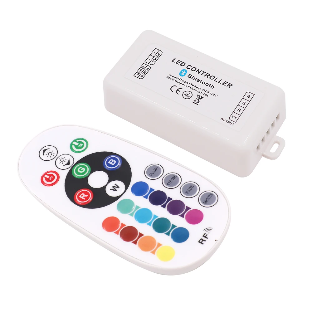 18A 300 Вт RGB контроллер DC5 24V Bluetooth приложение 24key RF пульт дистанционного управления