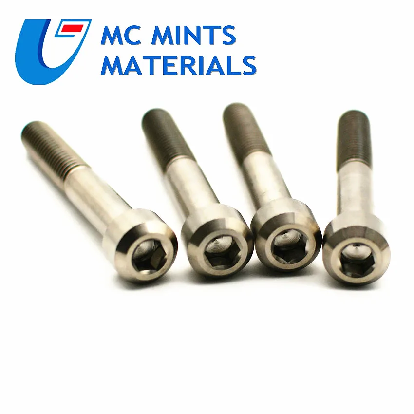 Титановые болты для Ti M8 X15 20 25 30 35 40 45 50 55 60 65 70 80 мм шестигранный ключ торцевой головкой винт для велосипеда мотоцикла автомобиля запчасти