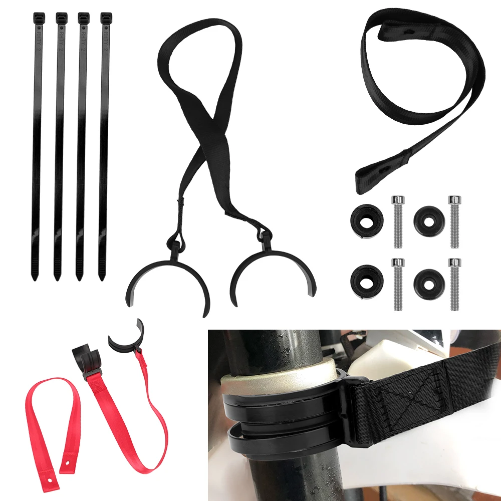 

Универсальный Спасательный ремень LEEPEE для переднего и заднего крепления мотоцикла, регулируемый ремень-слинг, устойчивый к разрыву