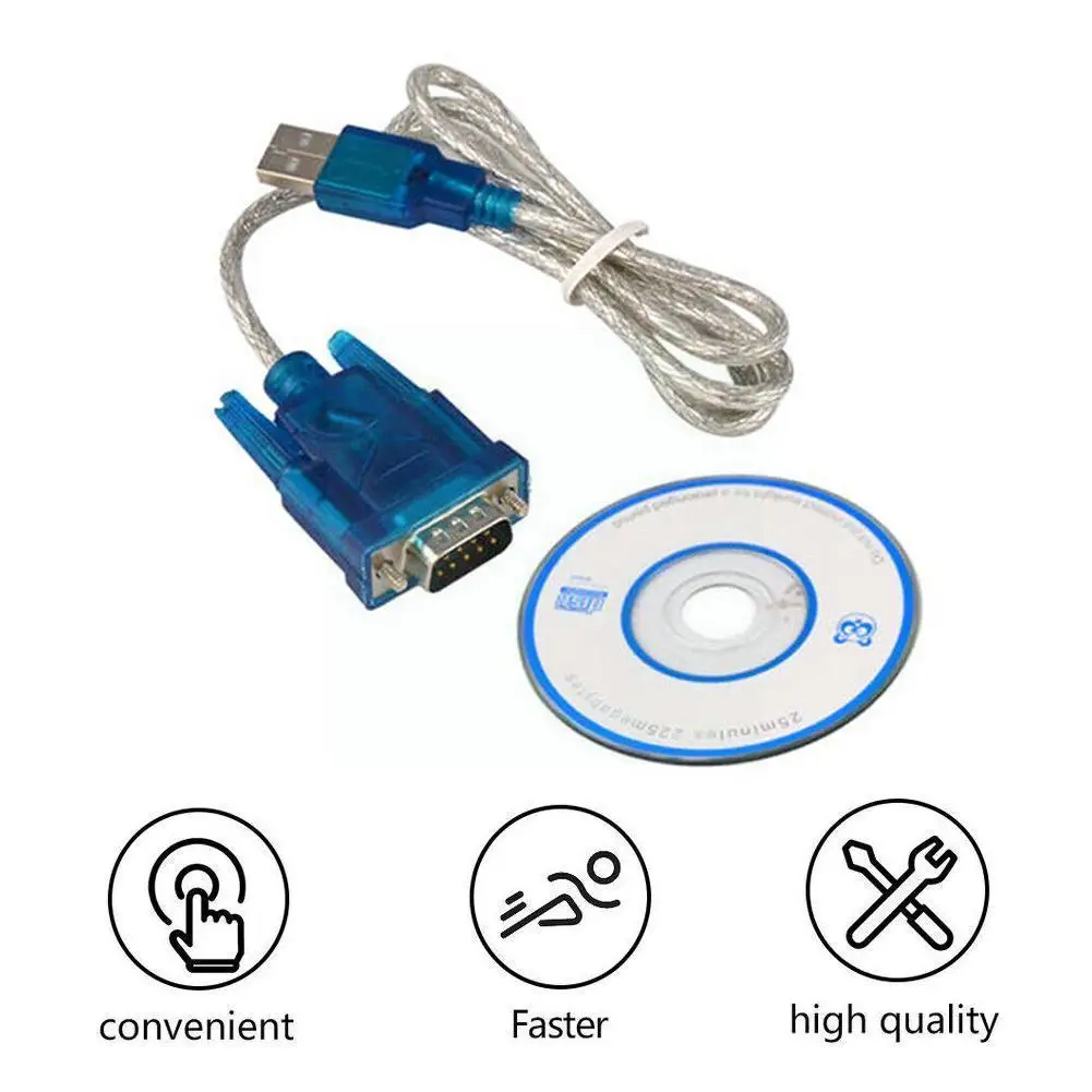 

USB 2.0 to Serial RS-232 Printing Cable 9 Pin Adapter Converter Cable Chipset Port COM Adapter Male Converter Cable Y7F2