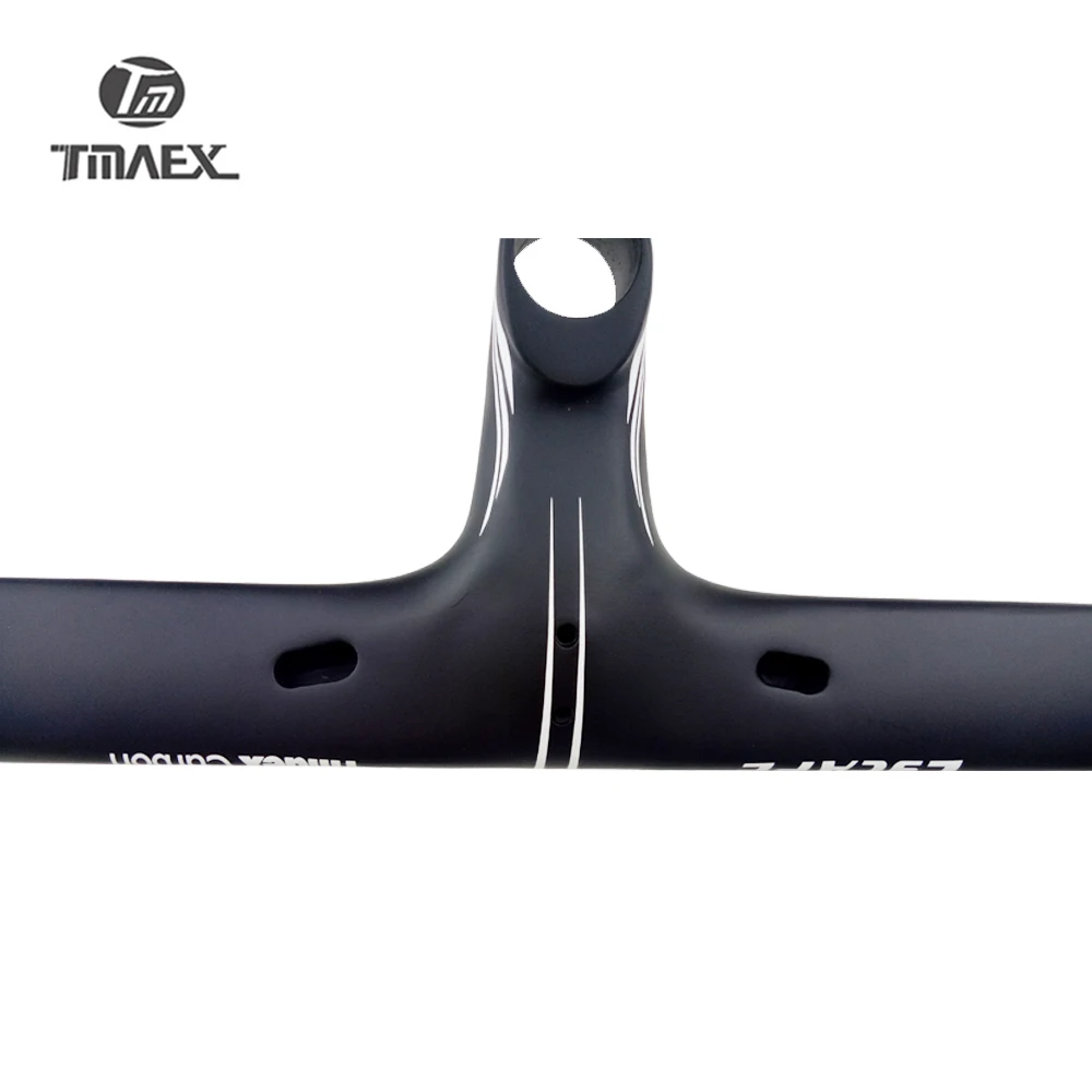 TMAEX Новый T800 углеродный Руль 28 6 мм встроенный стержень руль дорожного велосипеда