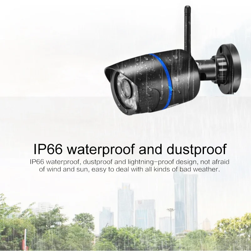 Wi-Fi IP камера Аудио запись 1080P HD Сеть 2.0MP Беспроводная Onvif ночного видения