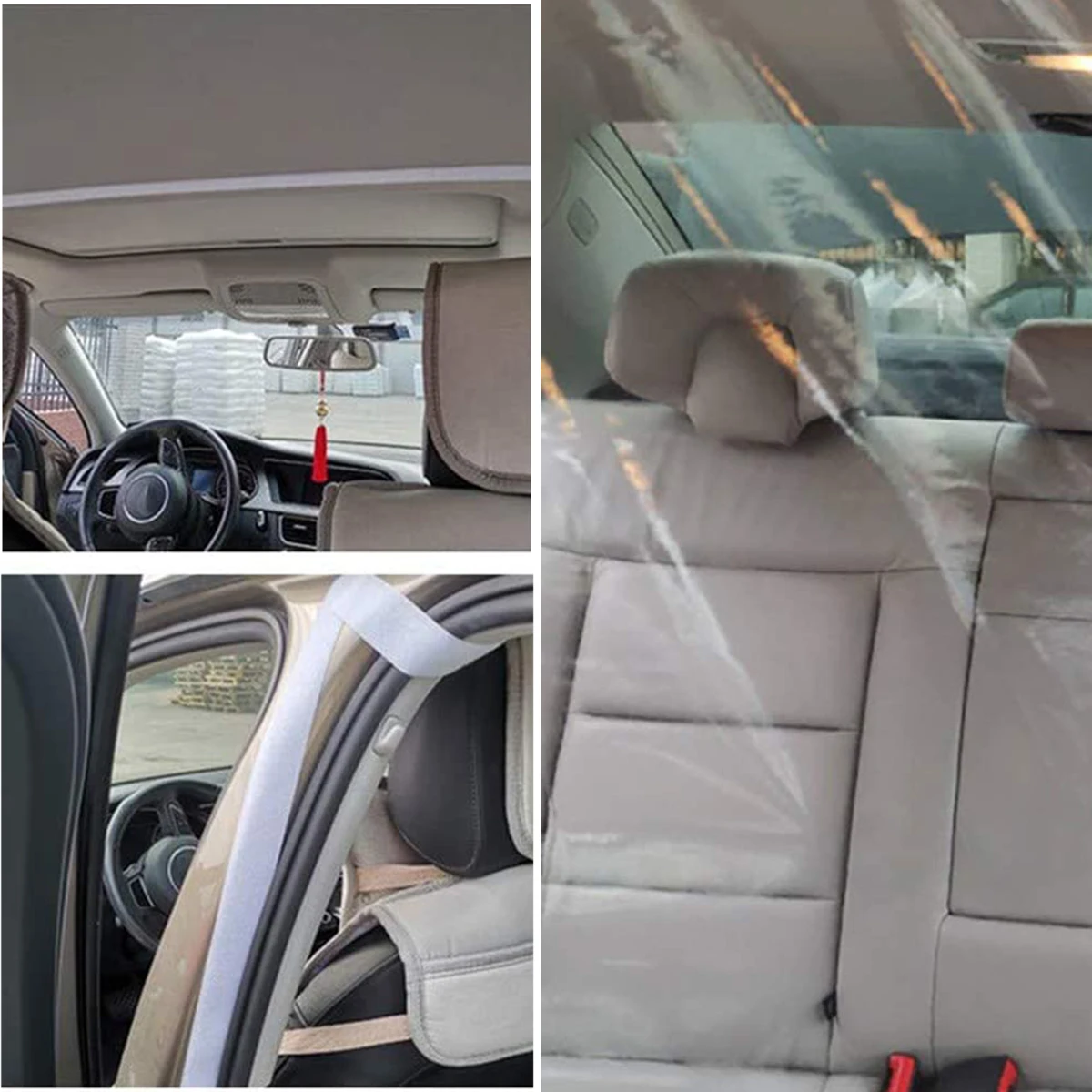 Универсальная прозрачная изоляционная занавеска из ПВХ для автомобиля