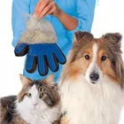 Перчатка для груминга кошек, шерстяная перчатка, щетка для вычесывания шерсти домашних животных, расческа, перчатка для собак, очищающая Массажная перчатка для животных