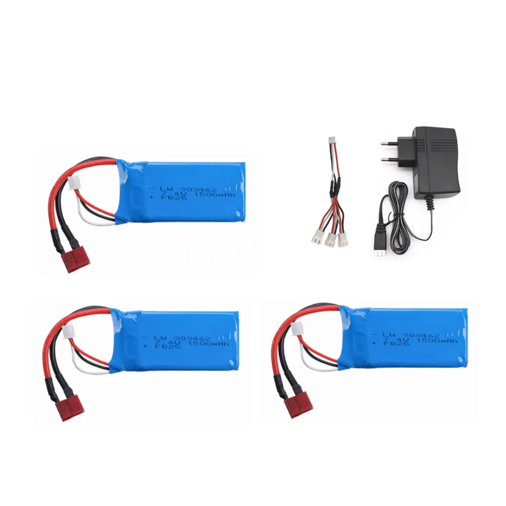 74 v 1500mah 2s lipo батарея для q39 wltoys a959 b a969 b a979 b k929 b rc пуст