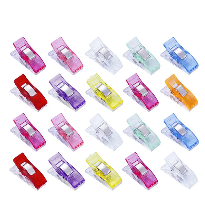 

10pcs Sewing Clips DIY Patchwork Job Foot Case Multicolor Plastic Clips Hemming Sewing Tools Sewing Accessories Crafts