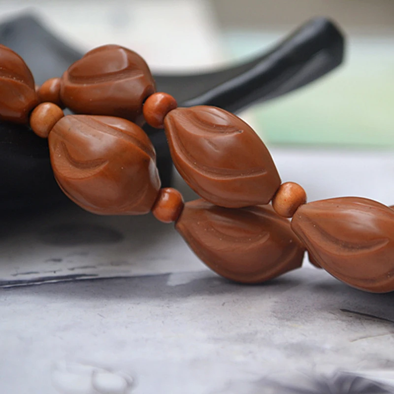 Оптовая продажа натуральный оливкового Цета браслеты из ракушек резьба