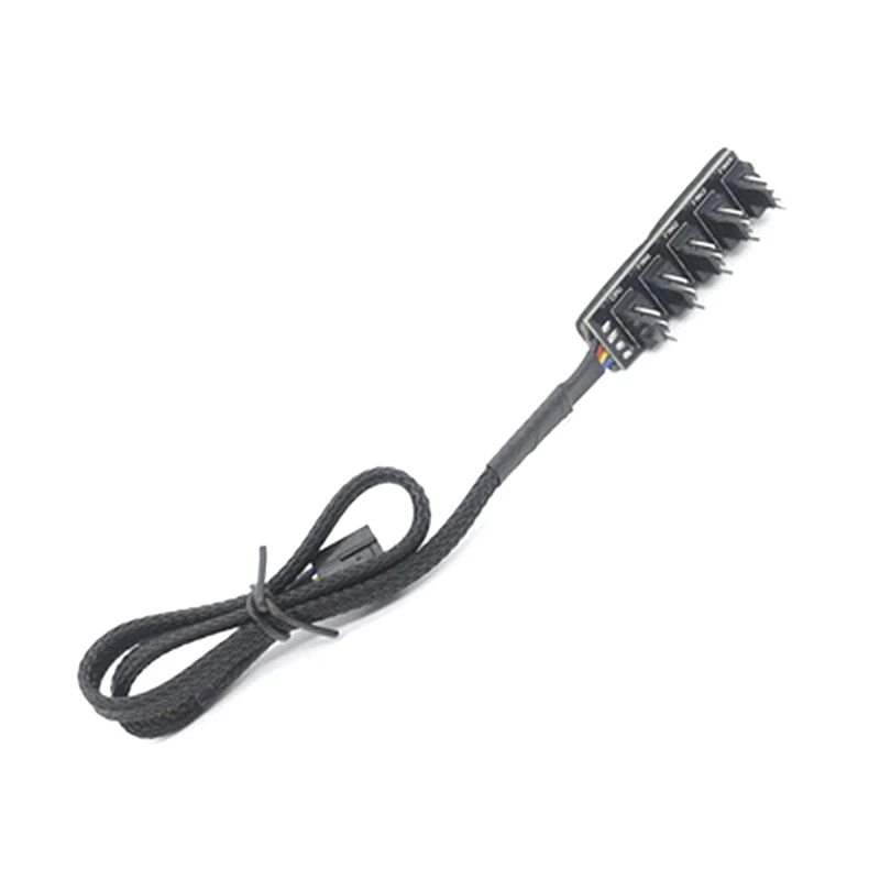 

4-Pin PWM Fan Power Supply Cable 1 to 5 Splitter 5 Way PC Case Internal Motherboard Fan Power Extension Cable