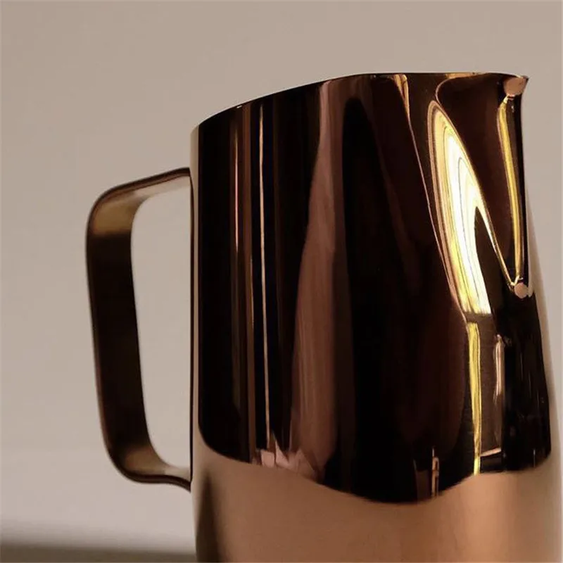 

420 ml stainless steel bubbling milk pot espresso coffee craft Coffee Latte cappuccino butter foam jar