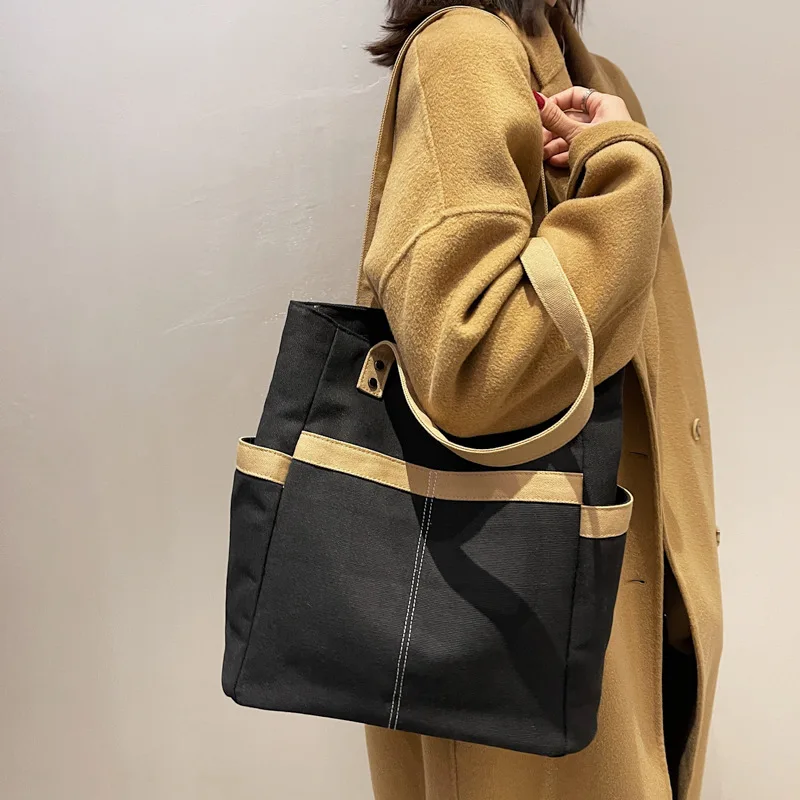 

Сумка на плечо Женская холщовая, вместительная, 2021