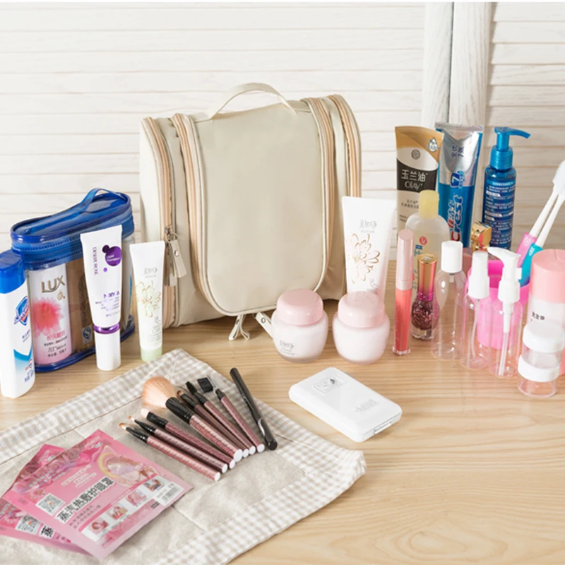 Женская косметичка Мужская чехол Косметика для макияжа Органайзер туалетных