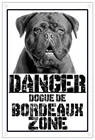 Табличка Danger Dogue из Бордо, 8x12 дюймов, металлические часы с изображением собаки, 8x12 дюймов, для дома, кухни, улицы, Настенный декор