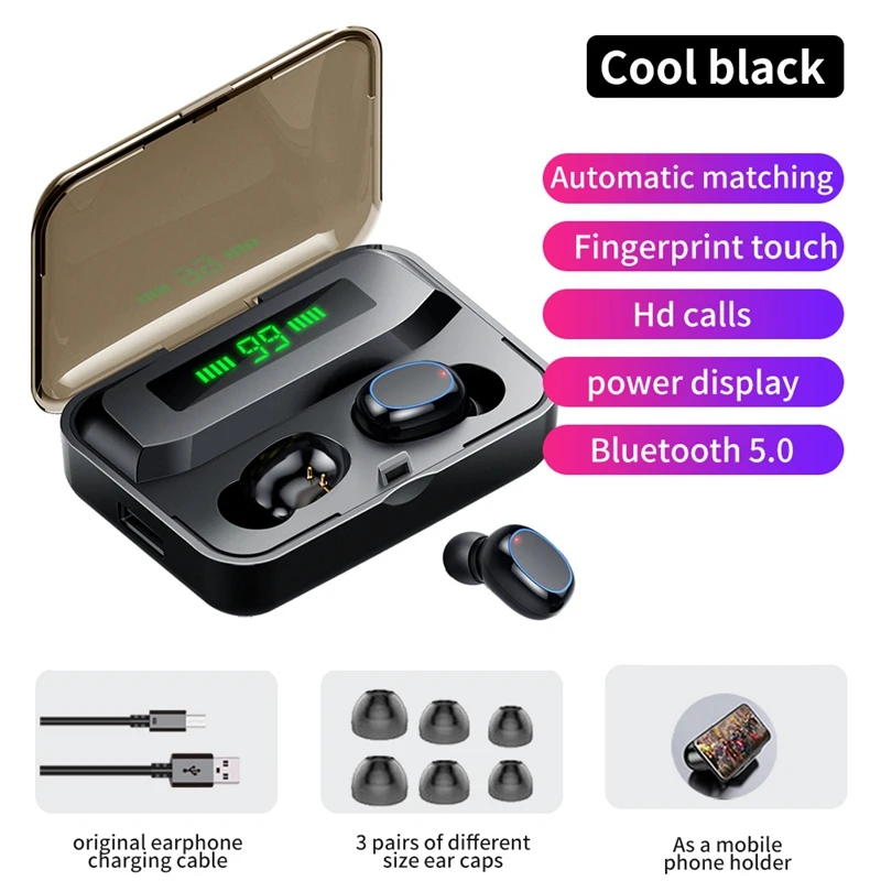 A2S TWS Bluetooth 5 0 гарнитура стерео наушники беспроводные спортивные для смартфона Xiaomi