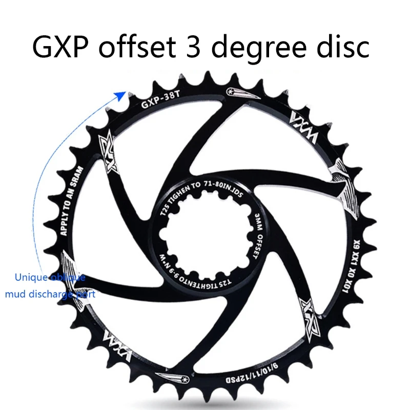 Звездообразная Звездочка для велосипеда MTB Gxp цепь Sram Gx X01 X1 X9 фиксированная