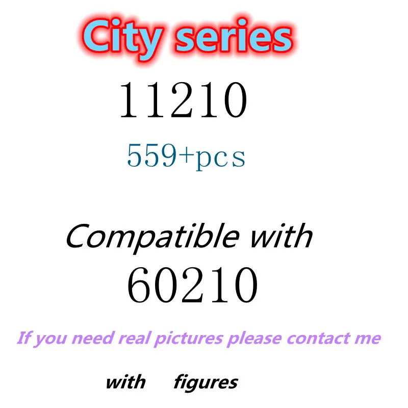 Bloques de construcci&oacute;n para ni&ntilde;os, juguete de ladrillos para armar, serie City, ideal para regalo, c&oacute;digo 559, compatible con 11210, 60210 piezas-0