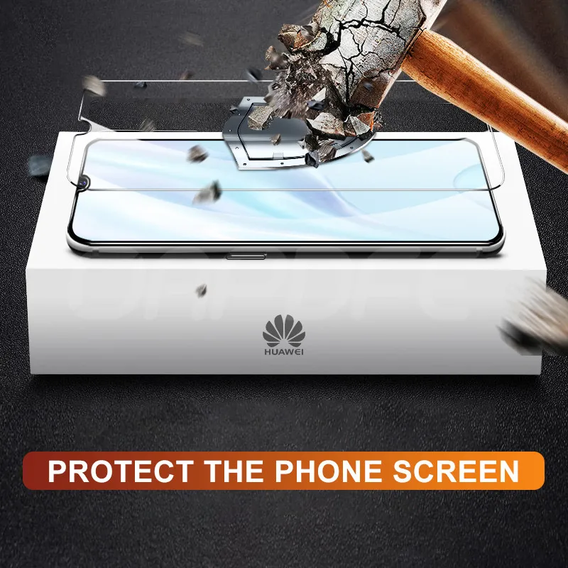 Закаленное стекло 9H для Huawei P30 P40 Lite P Smart Z 2019 Защитное экрана Mate 30 20 10 20X|Защитные