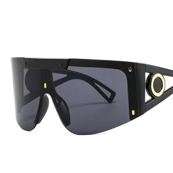 Oversized Shield Visor Sunglasses Windproof Sport Goggles UV400 Protection 1