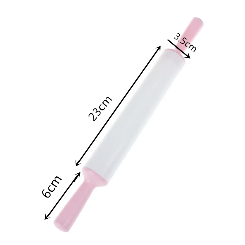Прижимная штифта для помадки пластиковый антипригарный ролик торта инструмент