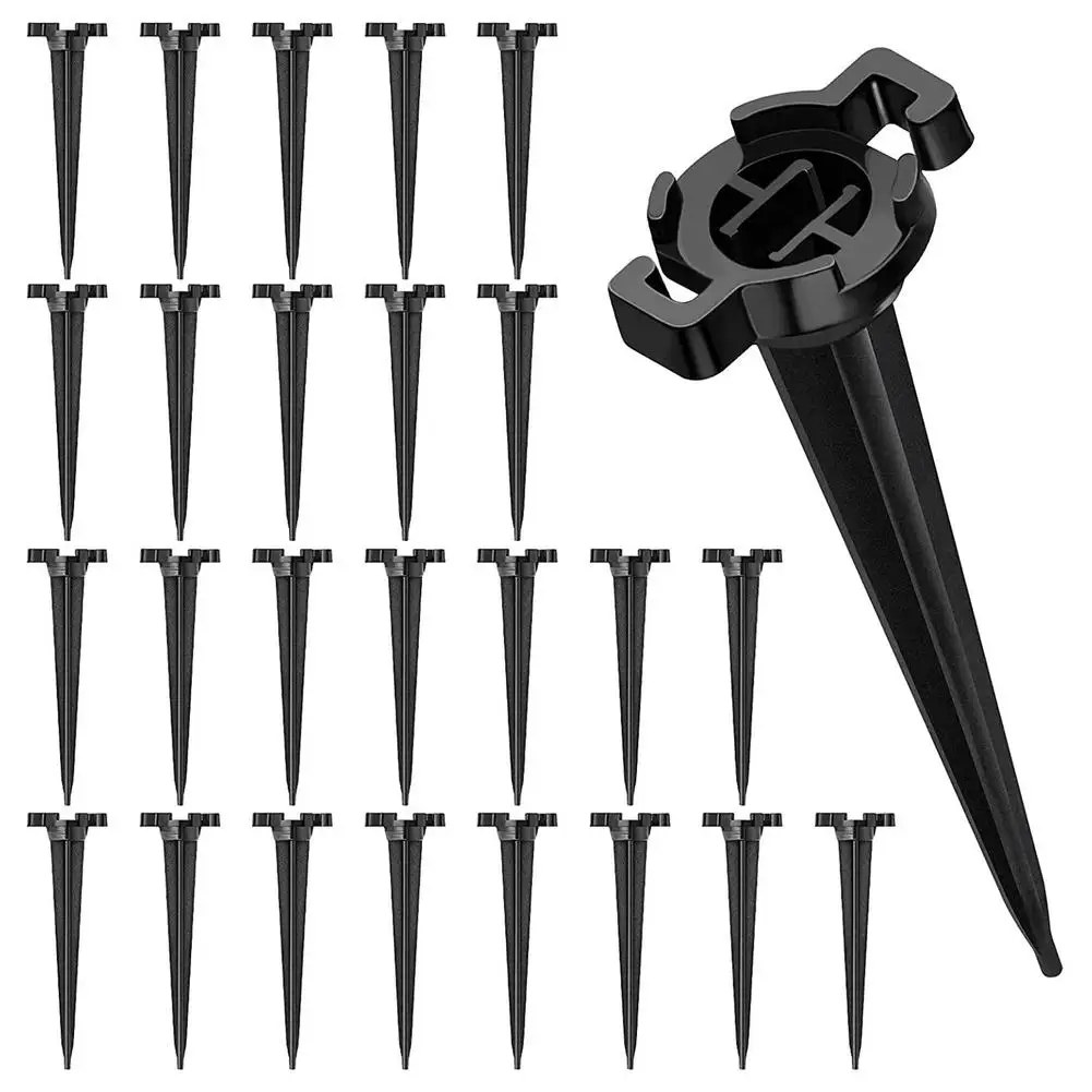 

60 Pieces Christmas Light Stakes For Yard Durable C7 And C9 Light Stake Ground Stakes For Christmas Lights Black For C7 C9 Li