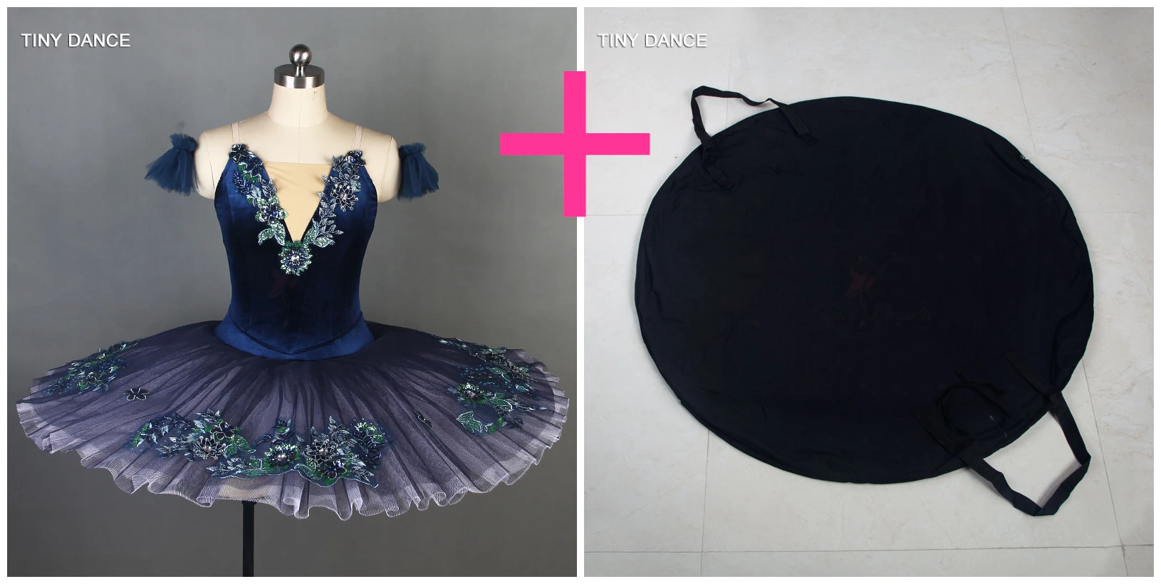 tutu and black bag Темно-синяя профессиональная балетная юбка-пачка с лифом с v-образным вырезом, блинная юбка-пачка, балерина, платье, костюмы, BLL085 - Цвет: tutu and black bag