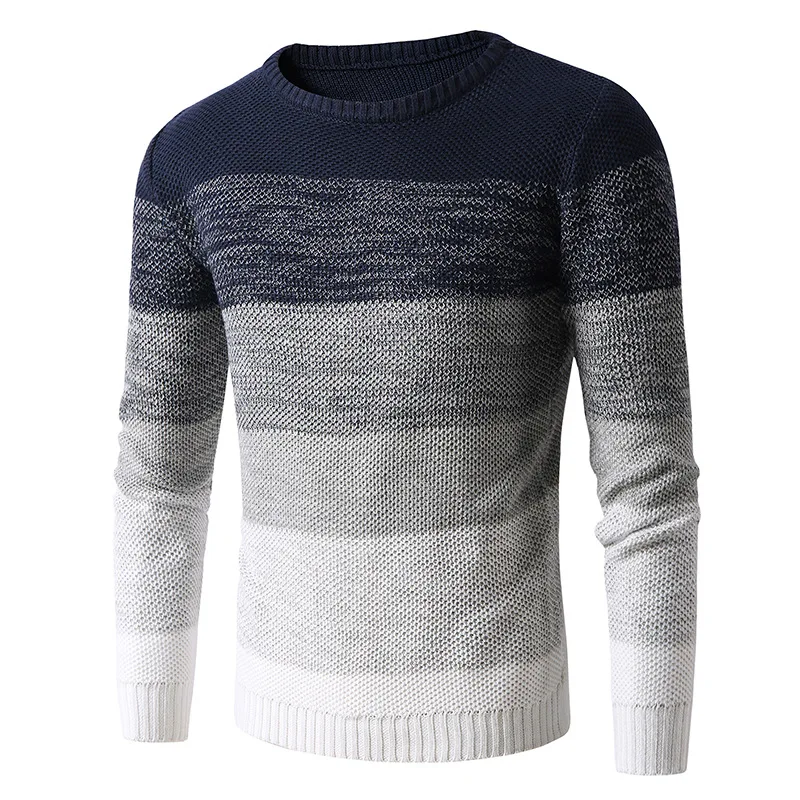 

Men's sweater 2021 New Spring Autumn Fashion Casual Sweater O-Neck Slim Fit Knitting Men Pullover Long sleeve Sweater coat