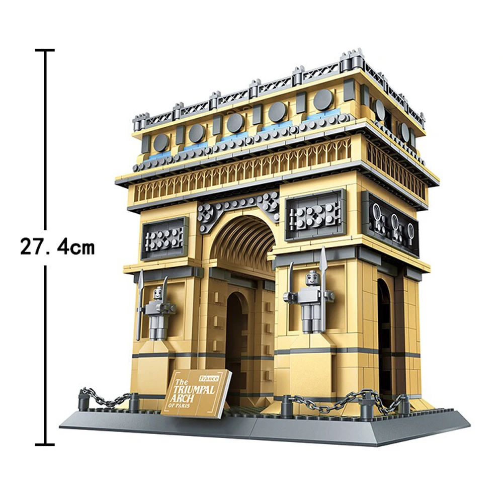 

Wange 5223 Architecture PARIS ARC DE TRIOMPHE Series Building Blocks Educational Structure Bricks Toy For Children 21036