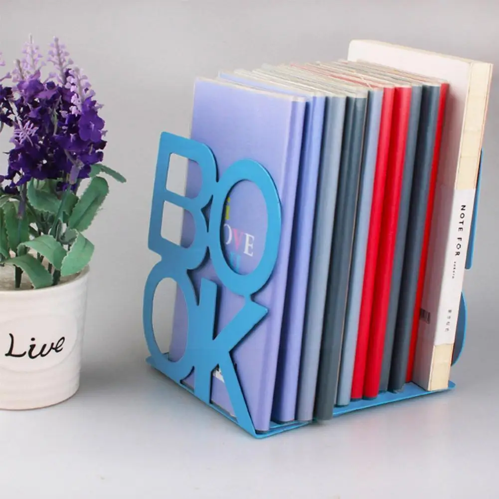 

Book Shelf Book Letter Metal Baffle Home Stationery Universal Support Storage Supplies Portable Holder Anti-skid Desktop Of R6c7