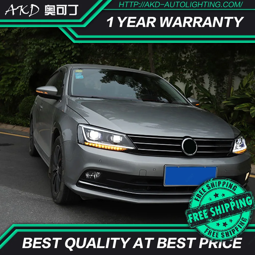 АКД стайлинга автомобилей Фара для VW Jetta Mk6 светодиодный фар 2011 2018 R8 дизайн
