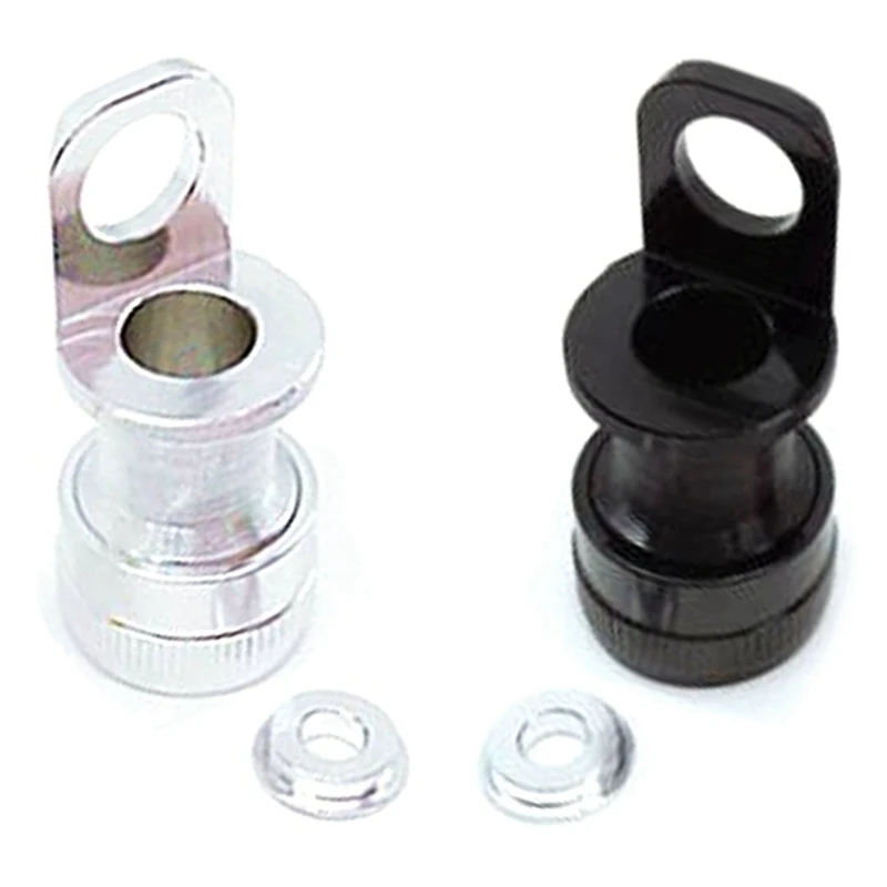 

2Set Folding Bike Pedal Holder For Brompton Buckle Mks Pedal Portable Frame Mounting Fixing Adapter,Silver & Black